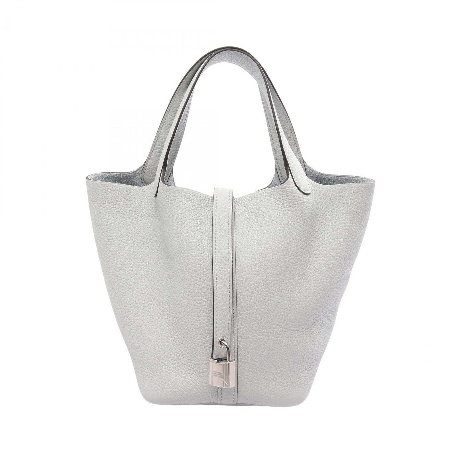 エルメス HERMES ハンドバッグ ピコタンロックPM ブルーペール レザー ピコタンロックPM ブルーペール レディース 未使用