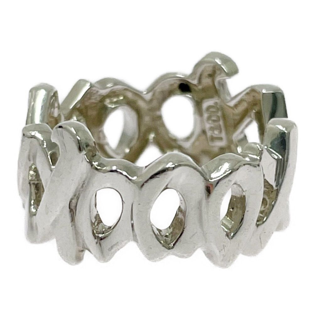 中古】【保存袋付き】 TIFFANY&Co. ティファニー シルバー ラブ＆キス