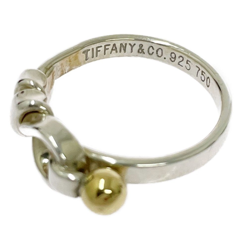 中古】TIFFANY&Co. ティファニー シルバー フック&アイ リング 2.7g