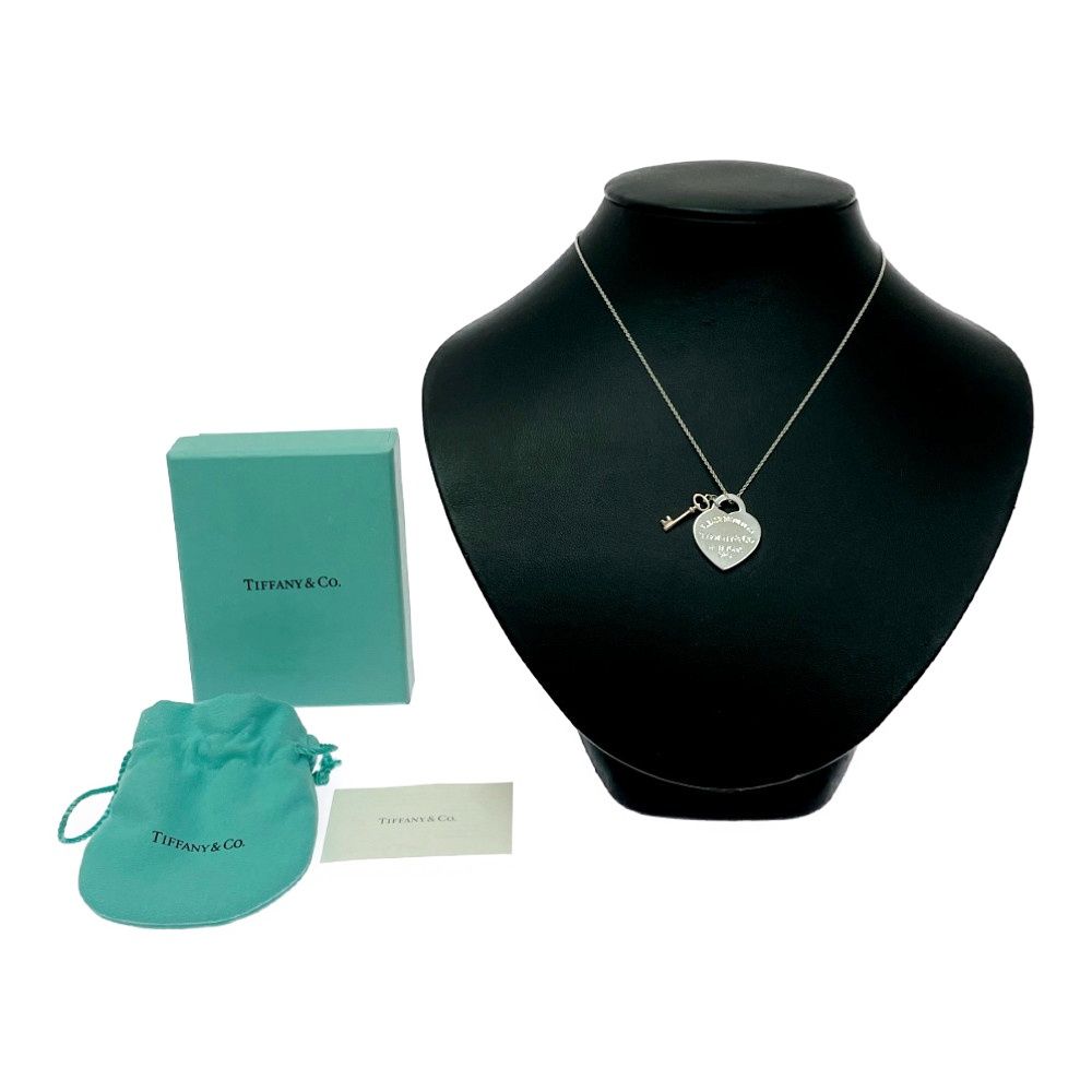 【中古】【箱付き】 TIFFANY&Co. ティファニー シルバー メタル リターントゥハートタグ キー ネックレス 7.1g 925刻印 574554 ネックレス