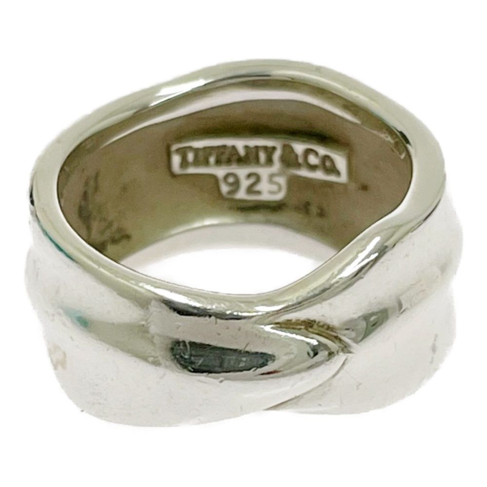 中古】【箱付き】 TIFFANY&Co. ティファニー シルバー リーフリング
