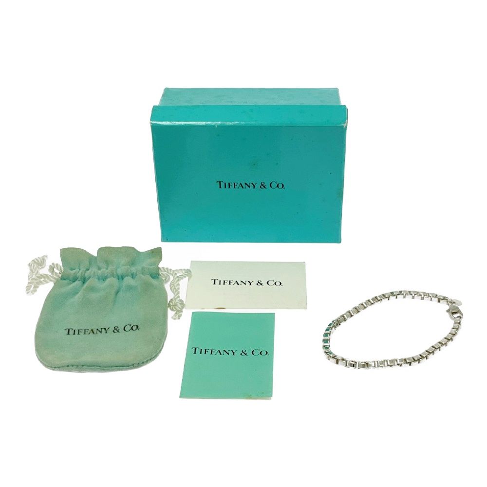 【中古】【箱付き】 TIFFANY&Co. ティファニー シルバー ベネチアンブレスレット 15.7g 925刻印 618744 ブレスレット