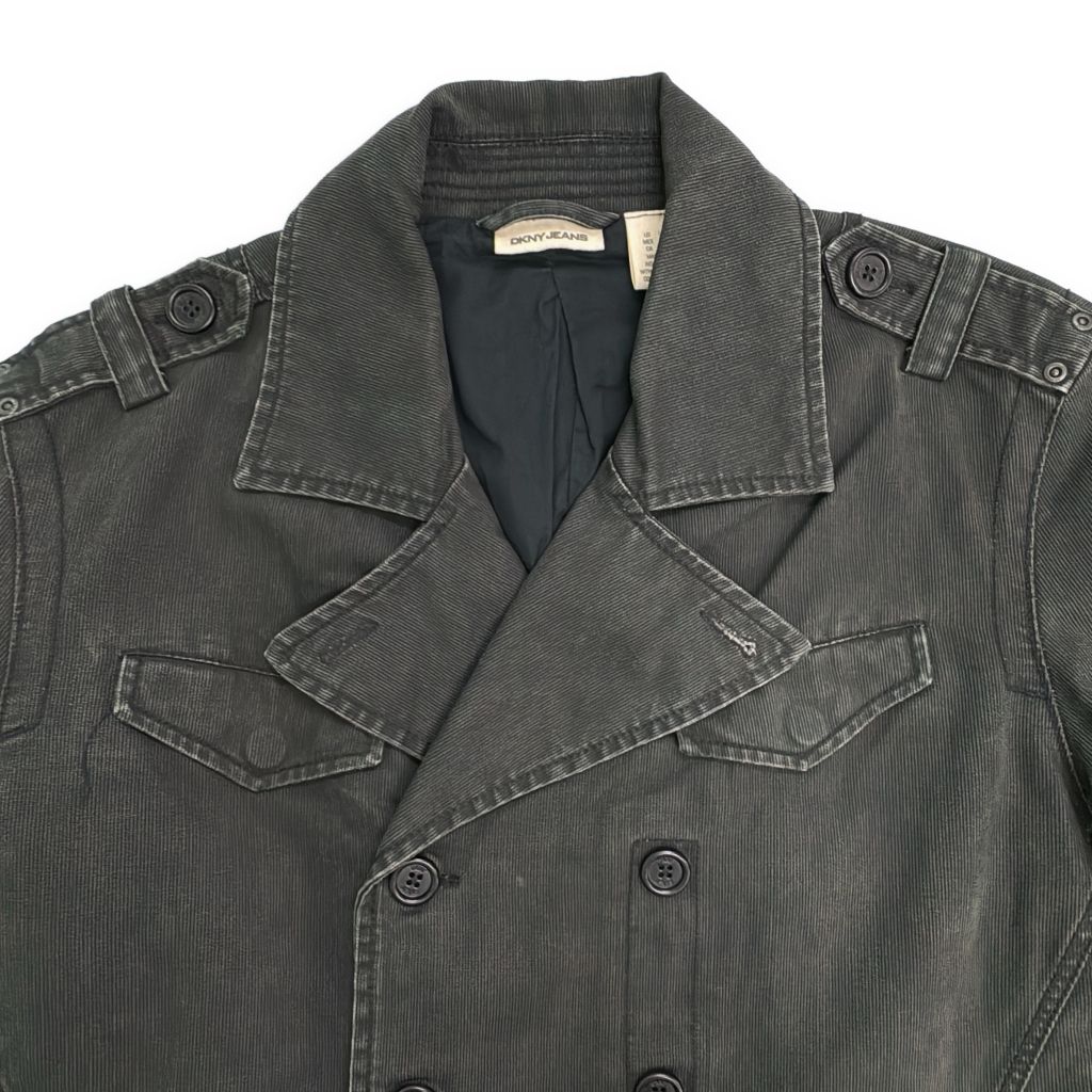DKNY JEANS DKNYジーンズ コットンピケ ピーコート(メンズ L)中古 古着