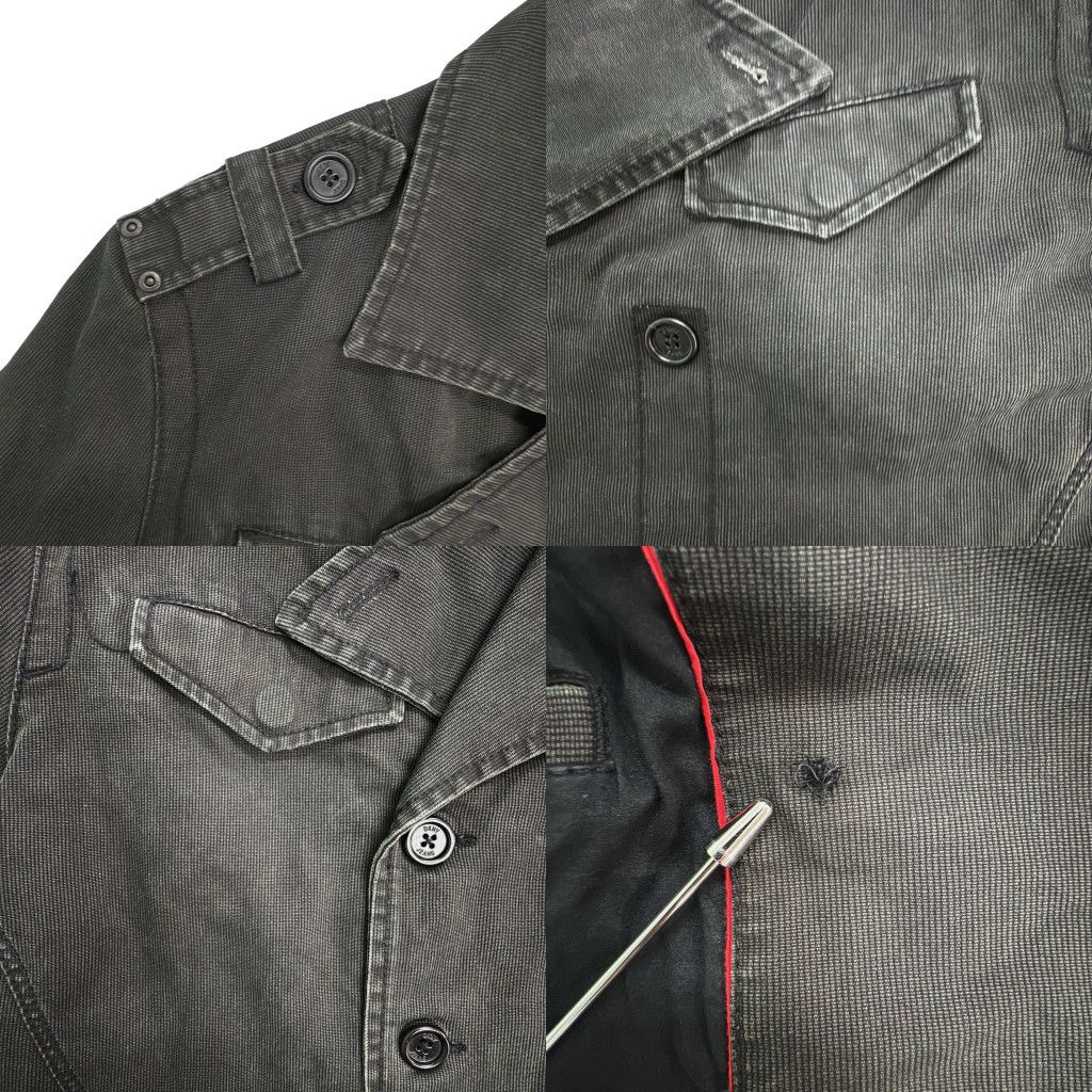DKNY JEANS DKNYジーンズ コットンピケ ピーコート(メンズ L)中古 古着