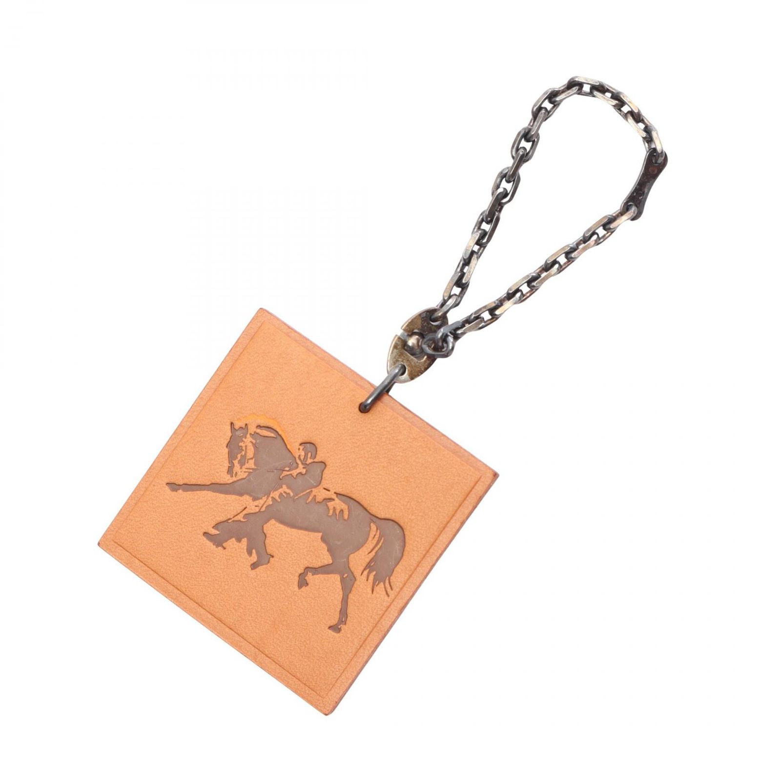 エルメス HERMES チャーム ジンガロ ブラウン レザー チャーム ジンガロ レディース Used A