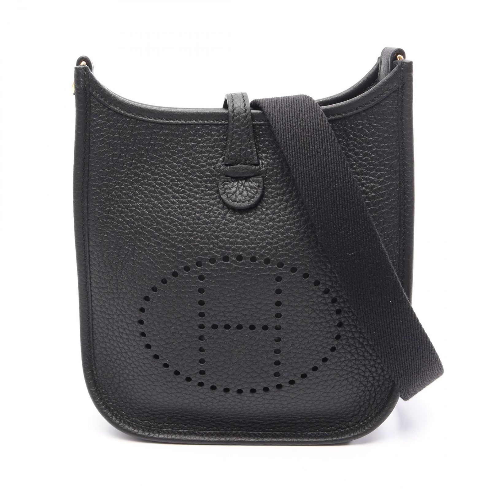 エルメス HERMES ショルダーバッグ エヴリンアマゾンTPM ブラック レザー エヴリンアマゾンTPM ブラック レディース 未使用