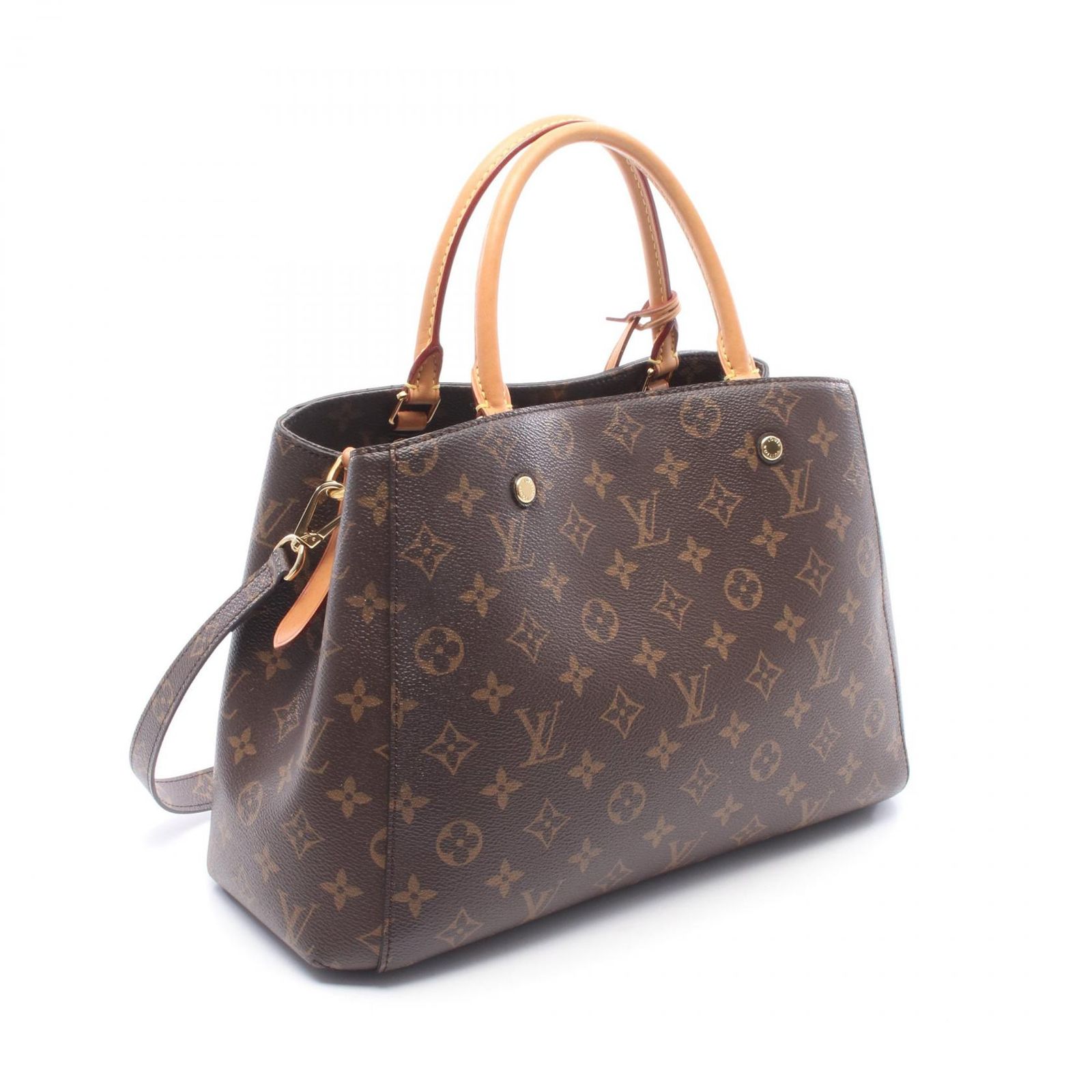 ルイ・ヴィトン LOUIS VUITTON ハンドバッグ モンテーニュMM モノグラム M41056 PVCコーティングキャンバス レザー モンテーニュMM レディース Used B