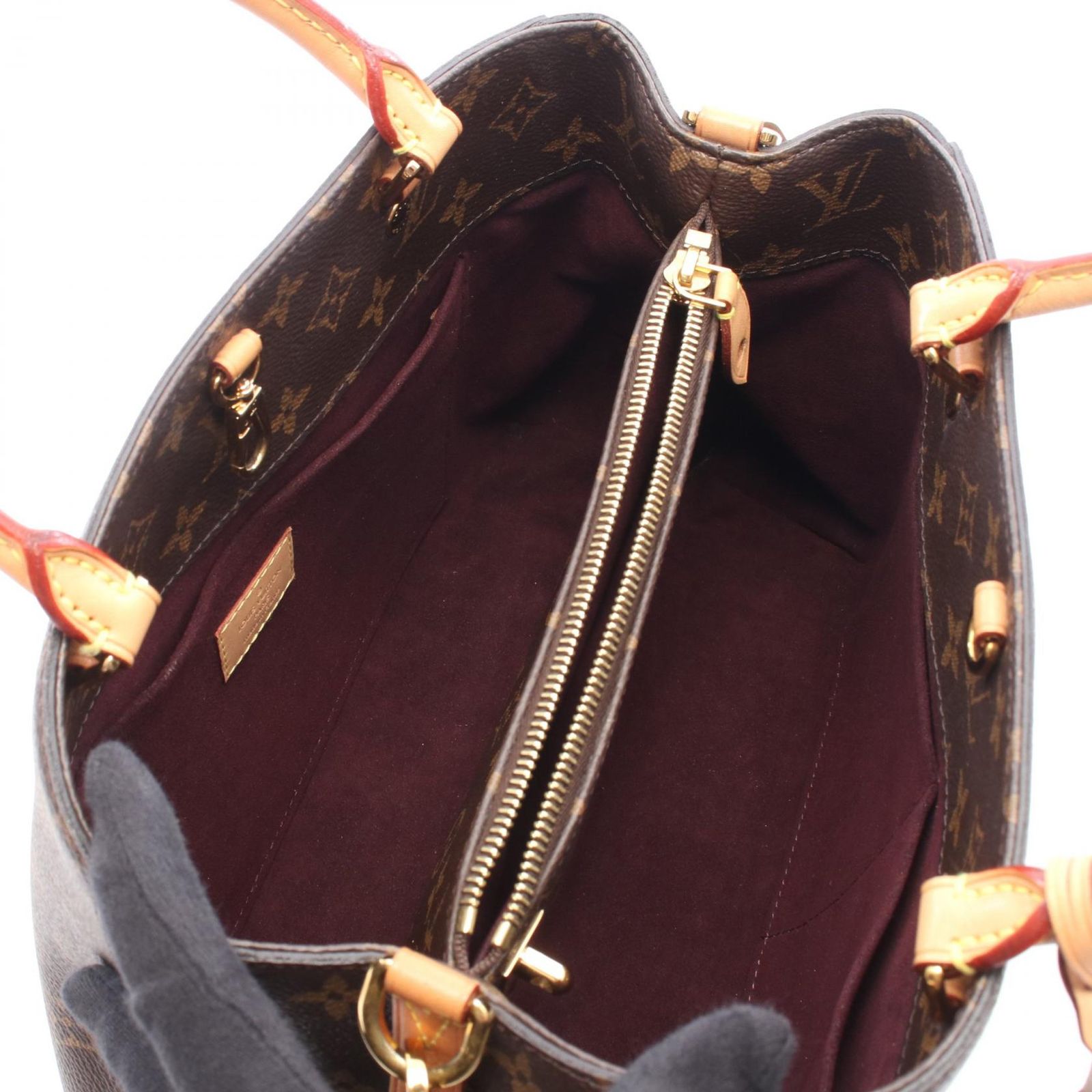 ルイ・ヴィトン LOUIS VUITTON ハンドバッグ モンテーニュMM モノグラム M41056 PVCコーティングキャンバス レザー モンテーニュMM レディース Used B