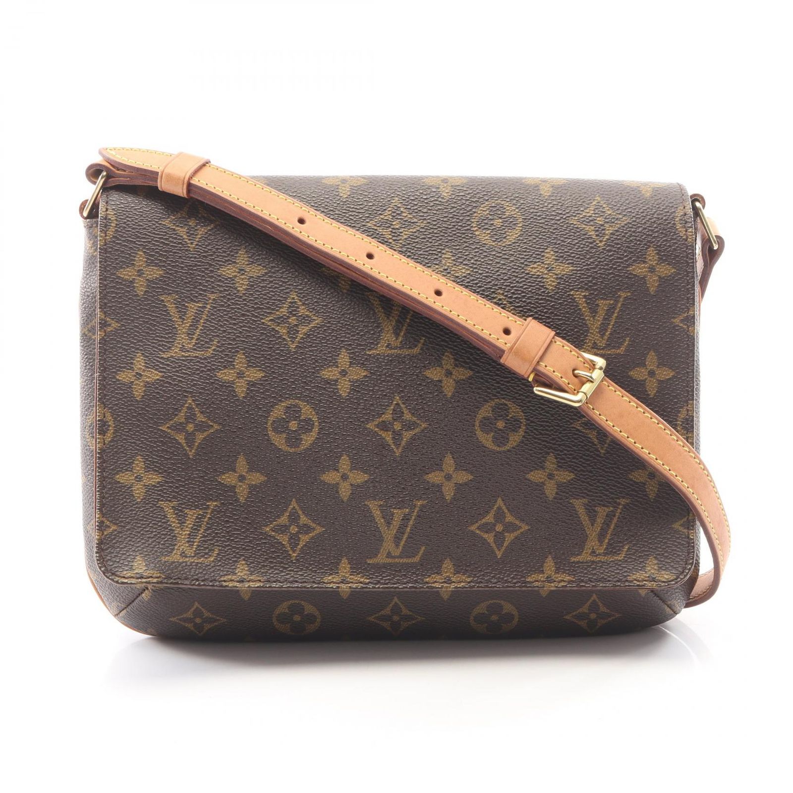 ルイ・ヴィトン LOUIS VUITTON ショルダーバッグ ミュゼットタンゴ ショートストラップ モノグラム M51257 PVCコーティングキャンバス レザー ミュゼット・タンゴ ショート