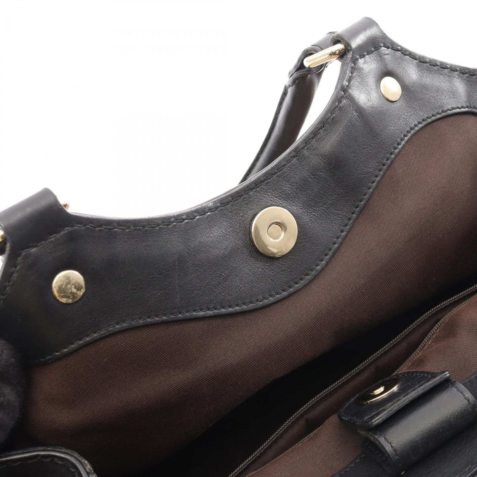 グッチ GUCCI ハンドバッグ スーキー GGキャンバス 211944 ベージュ/ブラック キャンバス レザー スーキー トートバッグ レディース Used A