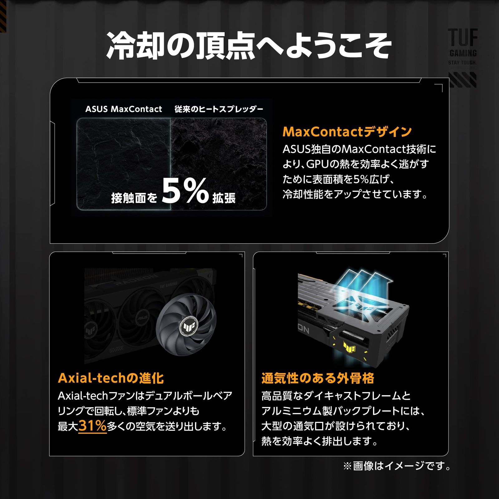 ASUS AMD Radeon RX 9060 XT ビデオカード 16GB GDDR6 OCエディション TUF-RX9060XT-O16G-GAMING 国内正規代理店品 [VGA単品]