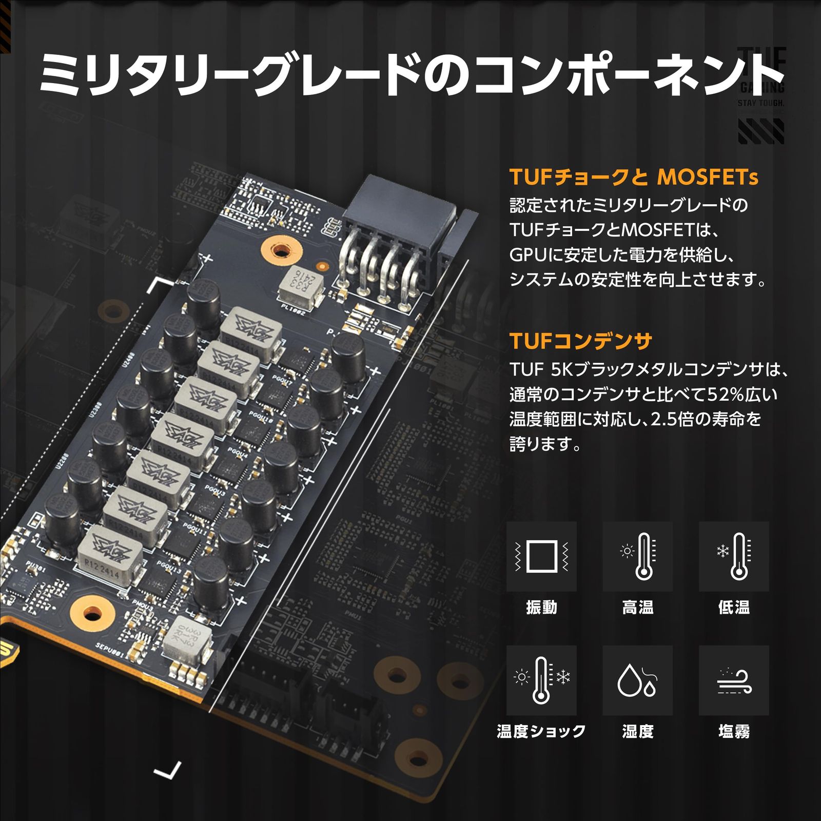 ASUS AMD Radeon RX 9060 XT ビデオカード 16GB GDDR6 OCエディション TUF-RX9060XT-O16G-GAMING 国内正規代理店品 [VGA単品]
