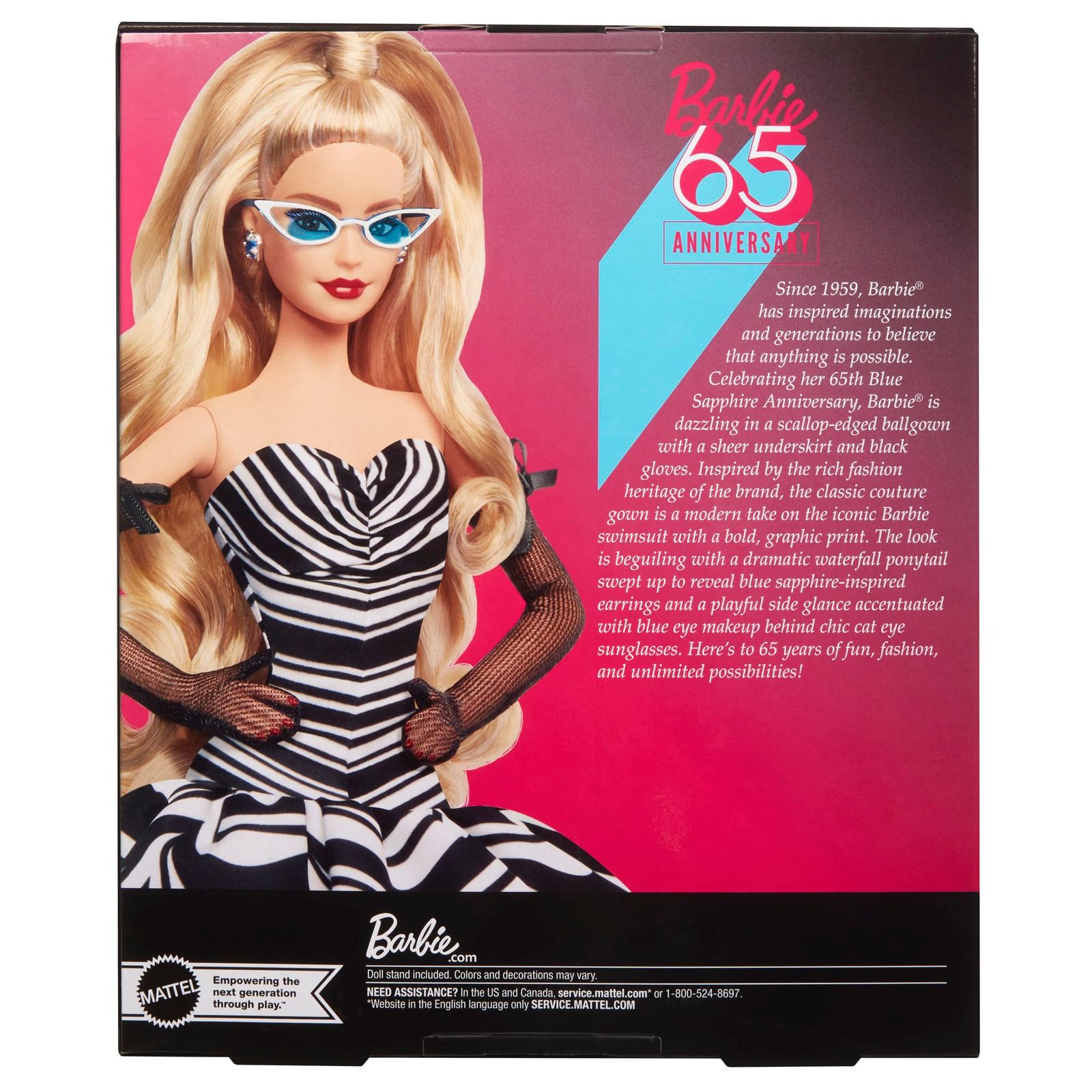 バービー(Barbie) 65周年アニバーサリードール ブロンド きせかえ人形