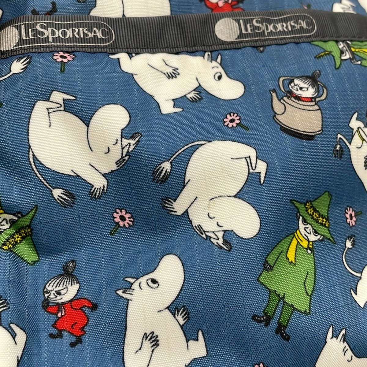 LESPORTSAC(レスポートサック) ショルダーバッグ - ネイビー×白×マルチ