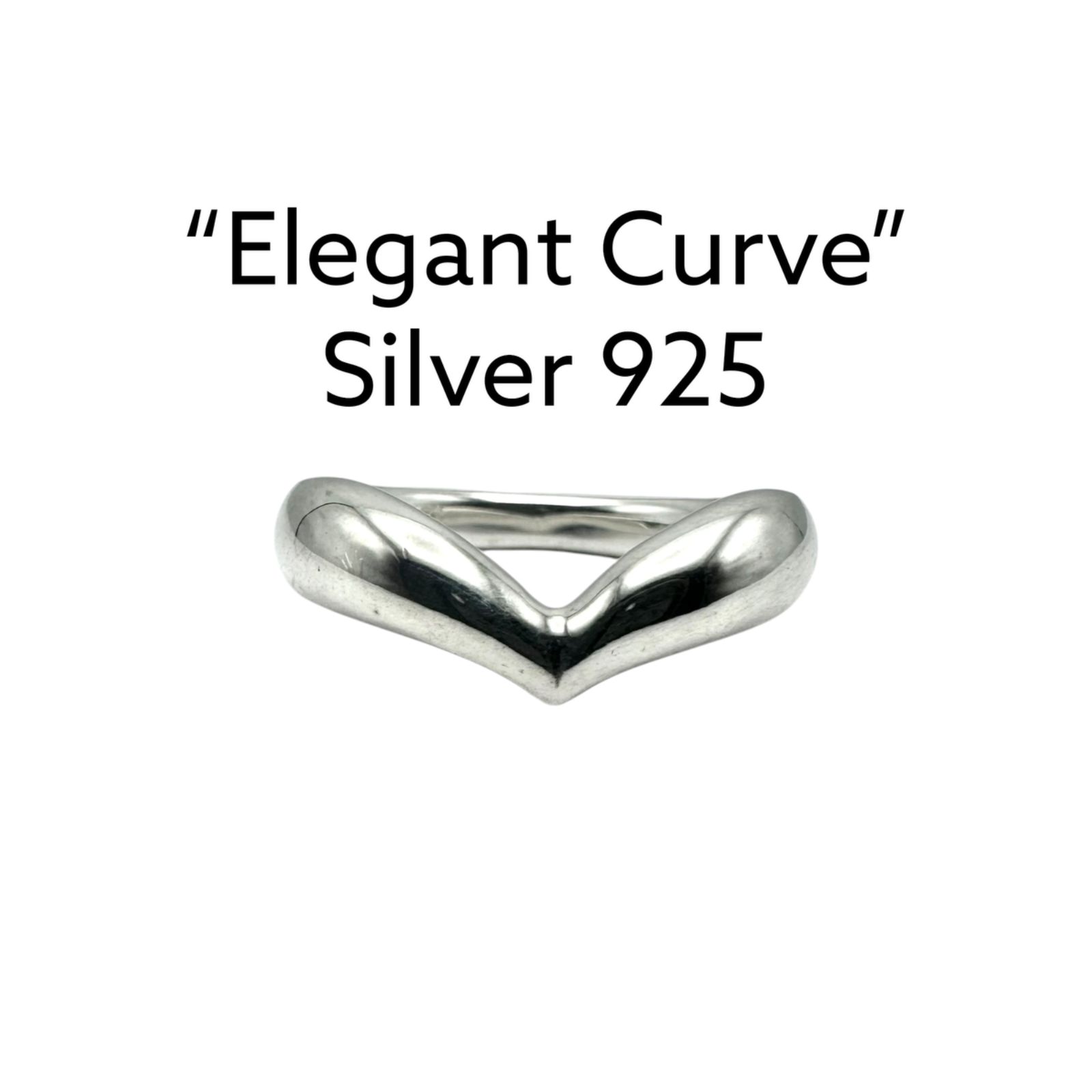 【美しく魅せる】 ミニマルデザイン Silver 925 刻印 Design Ring シルバー ヴィンテージ デザイン リング 7号 レディース ピンキー シンプル デッドストック 未使用品