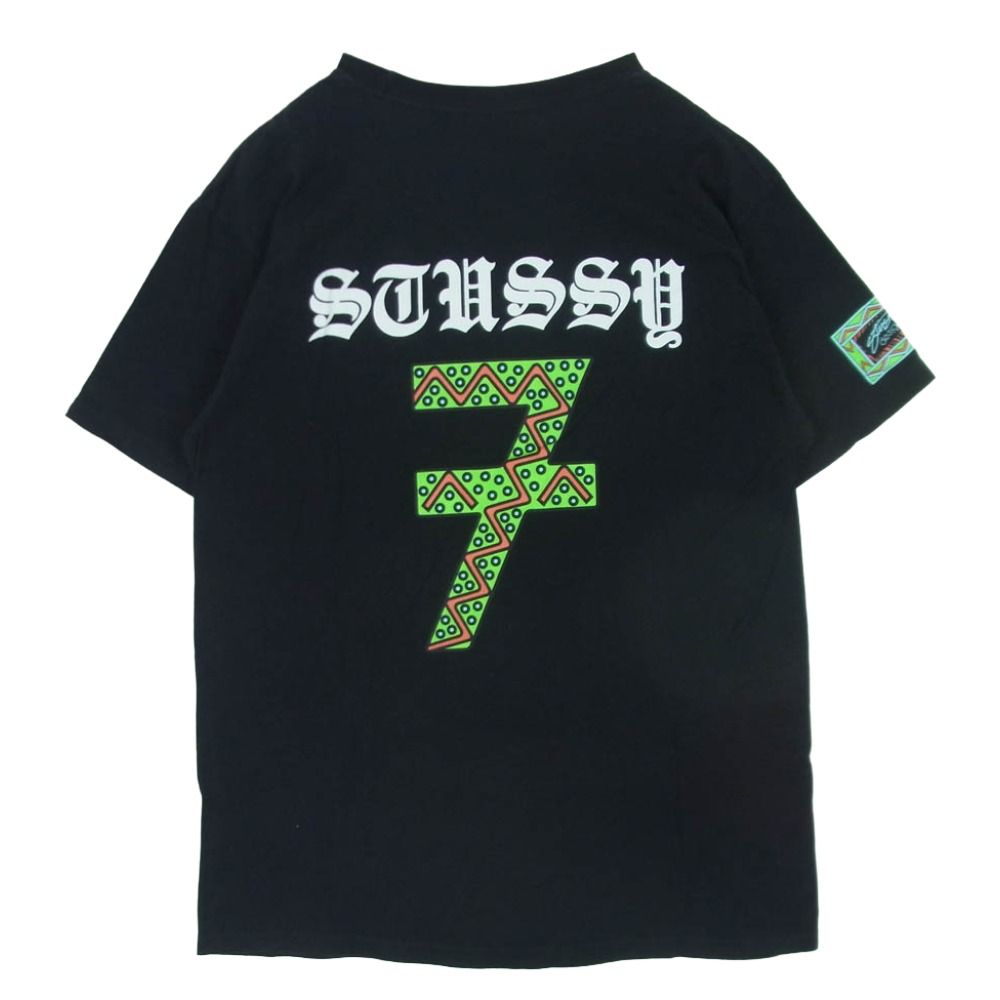 STUSSY ステューシー フロント ストックロゴ 7バック プリント Tシャツ 
