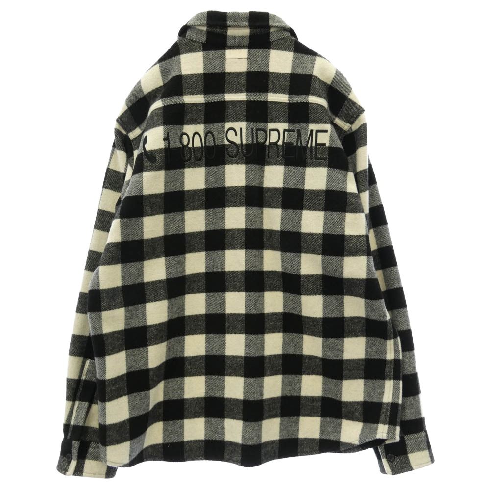 Supreme シュプリーム 19AW 1-800 Buffalo Plaid Shirt ロゴ刺繍