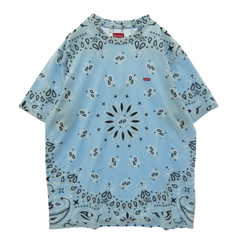 Supreme バンダナ柄small BOXロゴTシャツ21ss サイズL 中古 Supreme シュプリーム 21SS Bandana Small Box Tee バンダナ スモール