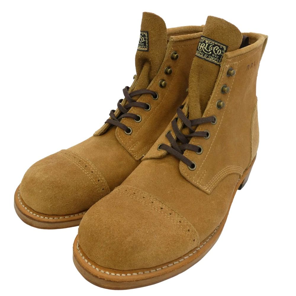 RRL ダブルアールエル USA製 BOWERY BOOTS レースアップ スエード