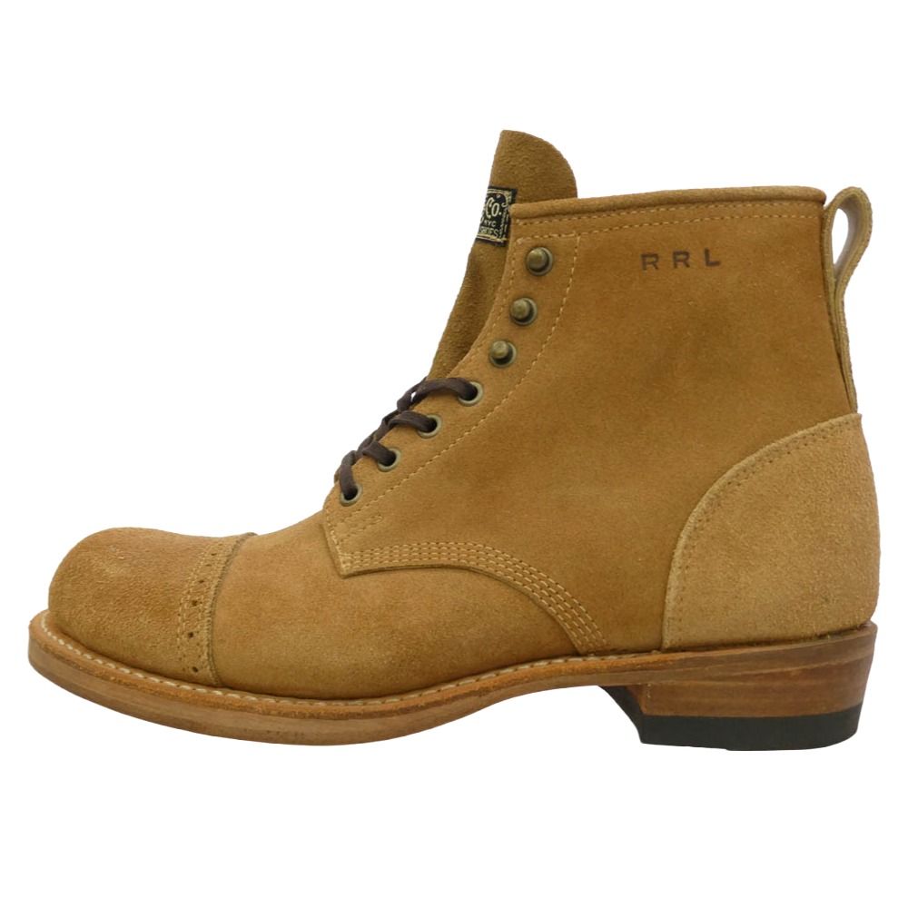 RRL ダブルアールエル USA製 BOWERY BOOTS レースアップ スエード