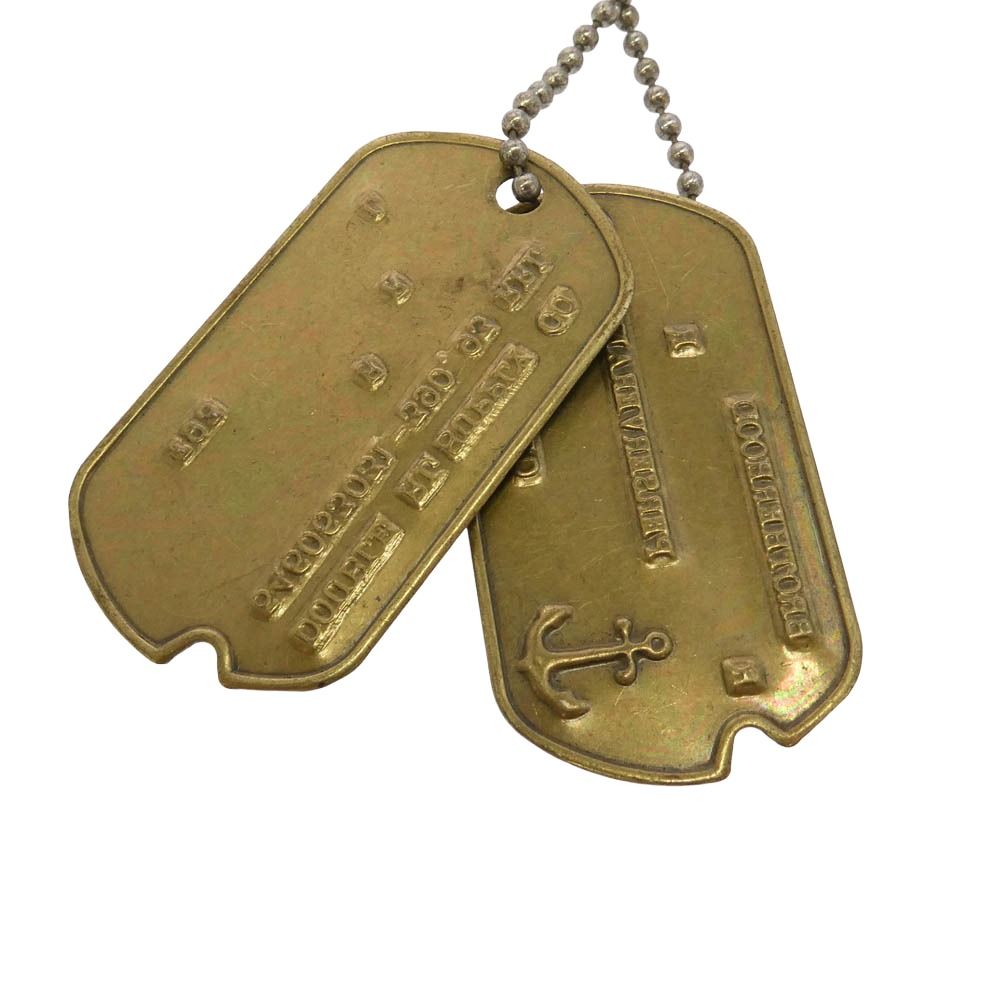 RRL ダブルアールエル WW2 MODIFIED DOG TAG BRASS ドッグタグ