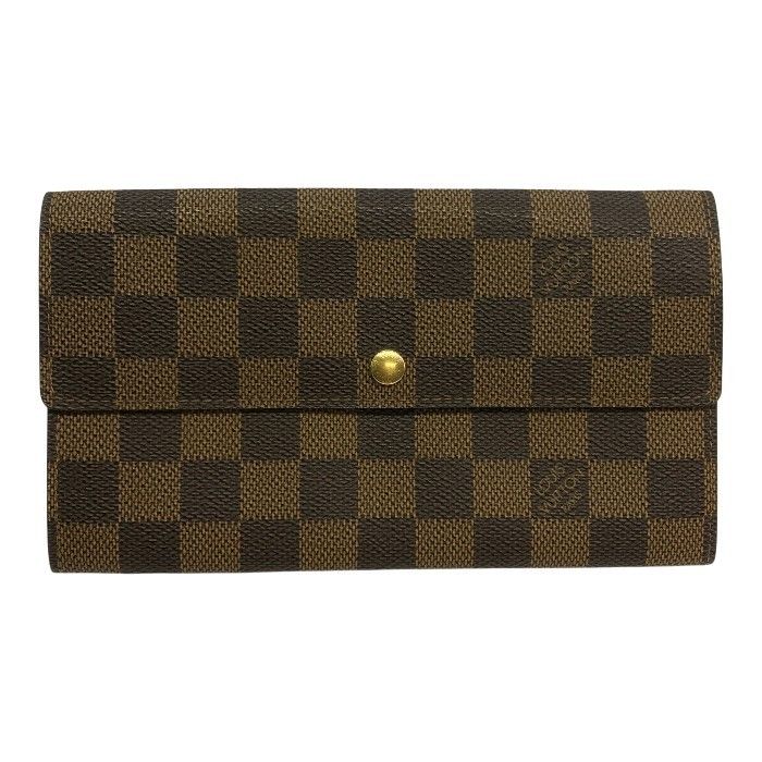 LOUIS VUITTON ルイヴィトン ダミエ エベヌ ポルトフォイユサラ 長財布
