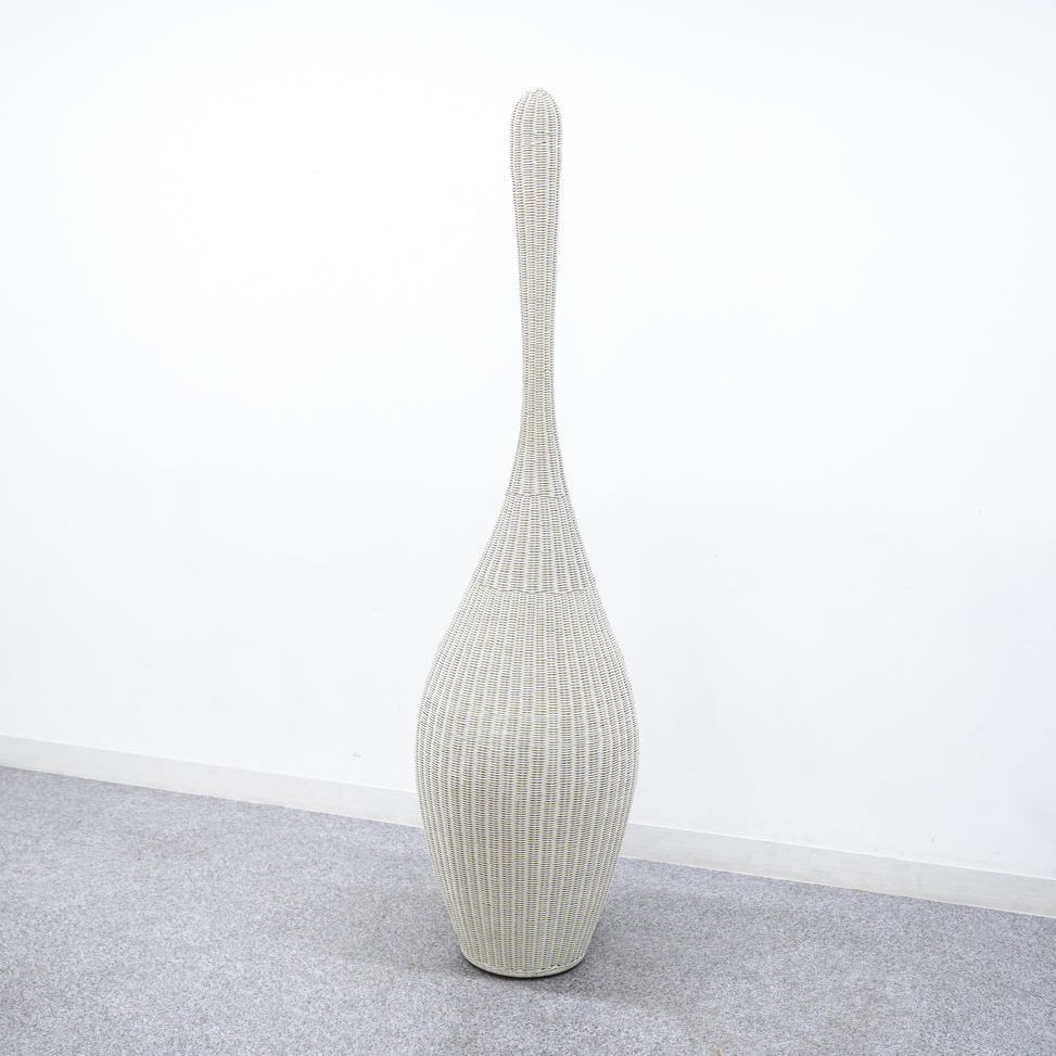 【展示品】GERVASONI / フロアスタンド / 17年製 / Lサイズ / ラタン / ホワイト / ランプ / 照明 / BOLLA / ジェルバゾーニ