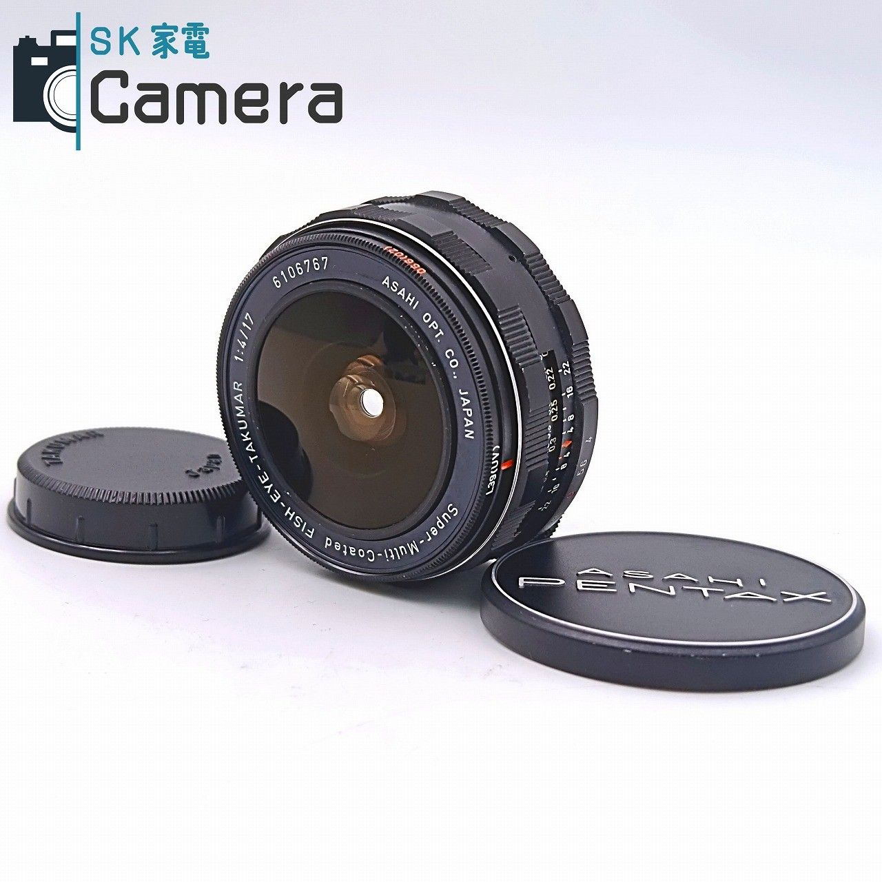 【中古】 PENTAX Super-Multi-Coated FISH-EYE-TAKUMAR 17ｍｍ F4 2026年7月清掃済 フィッシュアイ ペンタックス タクマ― M42