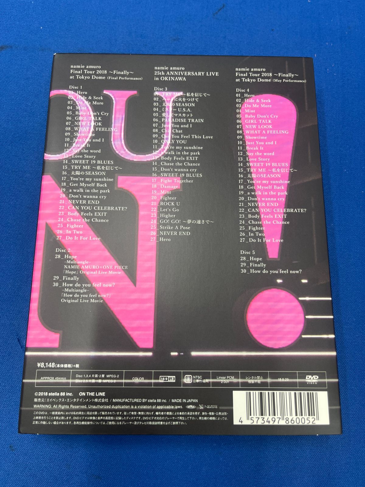 初回盤 安室奈美恵 namie amuro Final Tour 2018 Finally DVD 5枚組