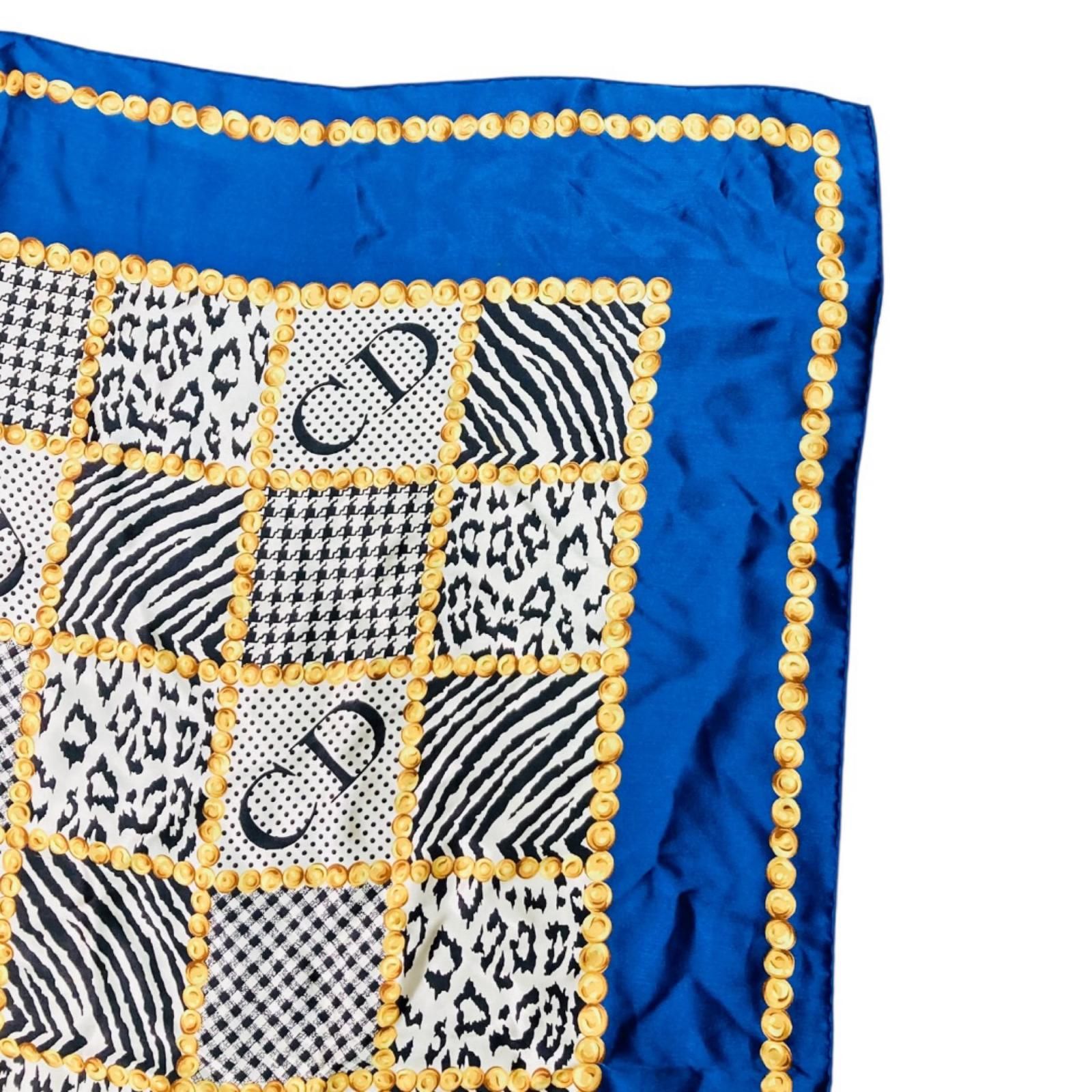 Christian Dior ディオール スカーフ CD ロゴ 約86cm×86cm - メルカリ