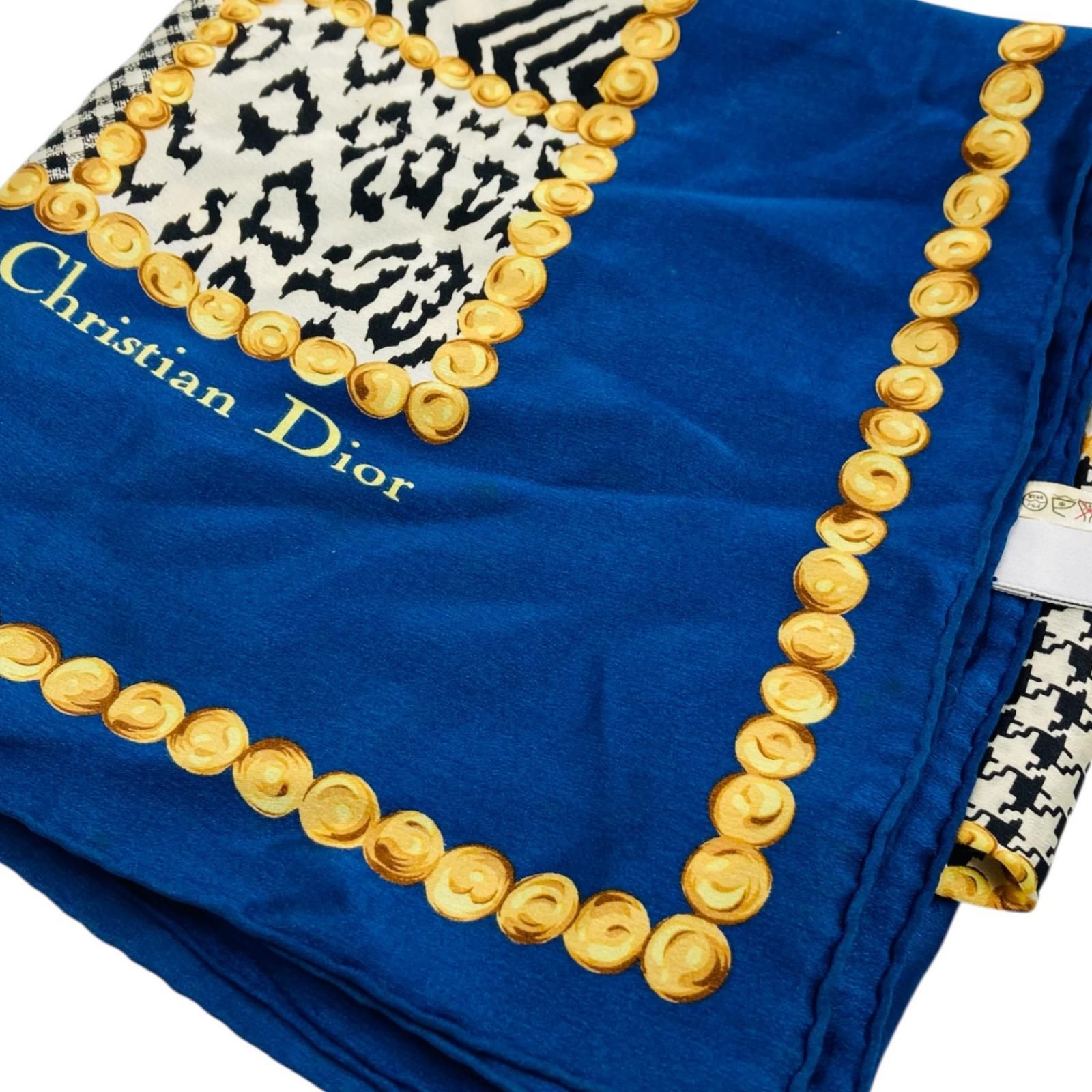 Christian Dior ディオール スカーフ CD ロゴ 約86cm×86cm - メルカリ
