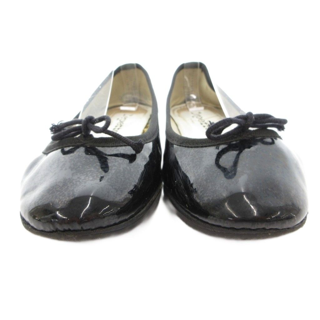 repetto ブラック バレエシューズ レペット Repetto フラットシューズ バレエシューズ パンプス 37 黒