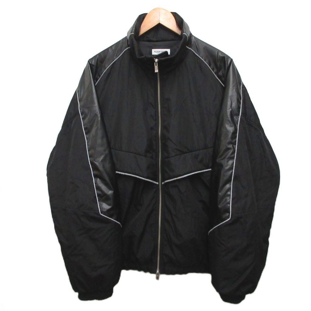 メゾンスペシャル MAISON SPECIAL Different Material Combination Prime-Over Truck Puffer Jacket 異素材切替中綿トラックジャケット ブルゾン 2 黒 ブラック 11232211304