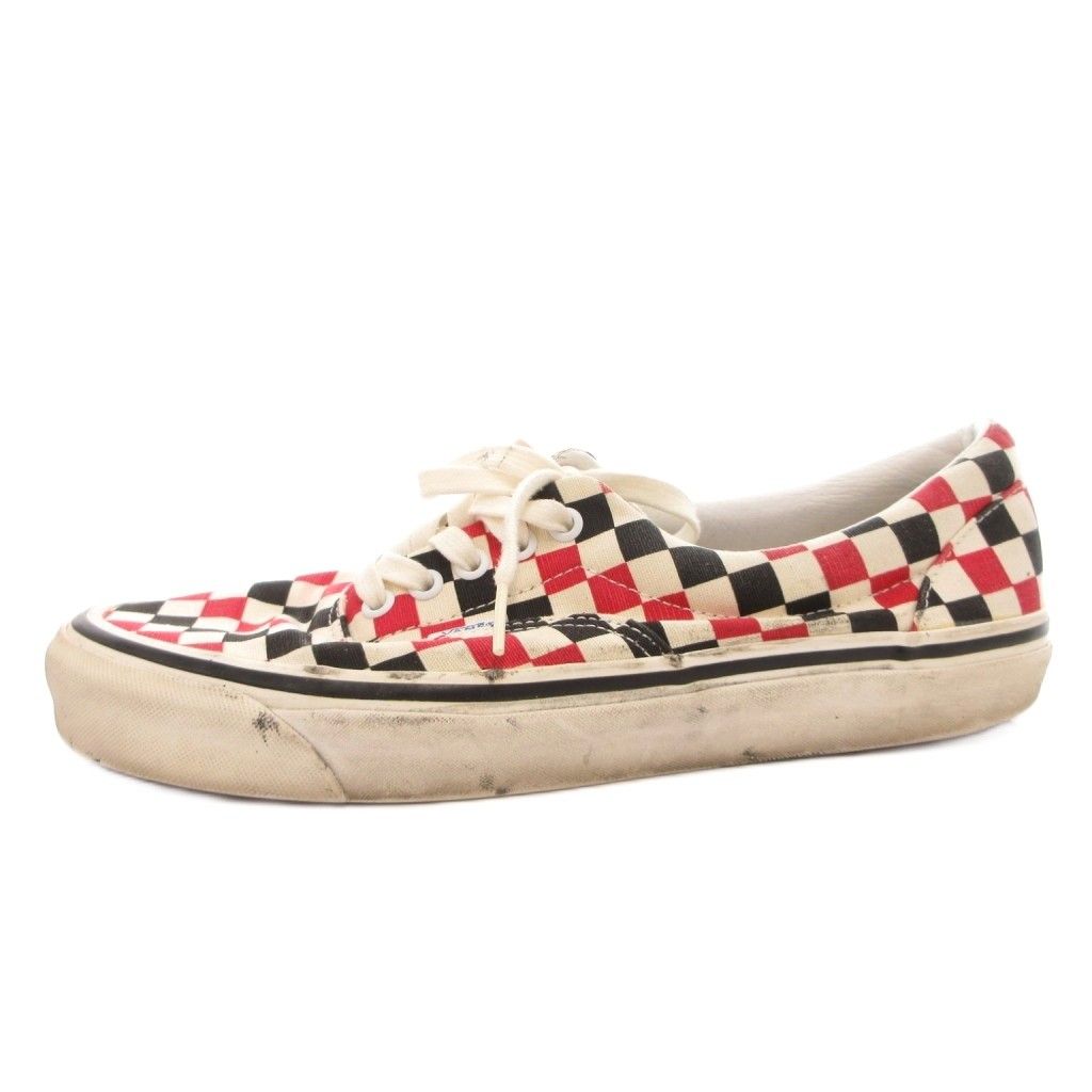 バンズ VANS スニーカー シューズ ローカット チェック 27.5 白 ホワイト style95 /FF