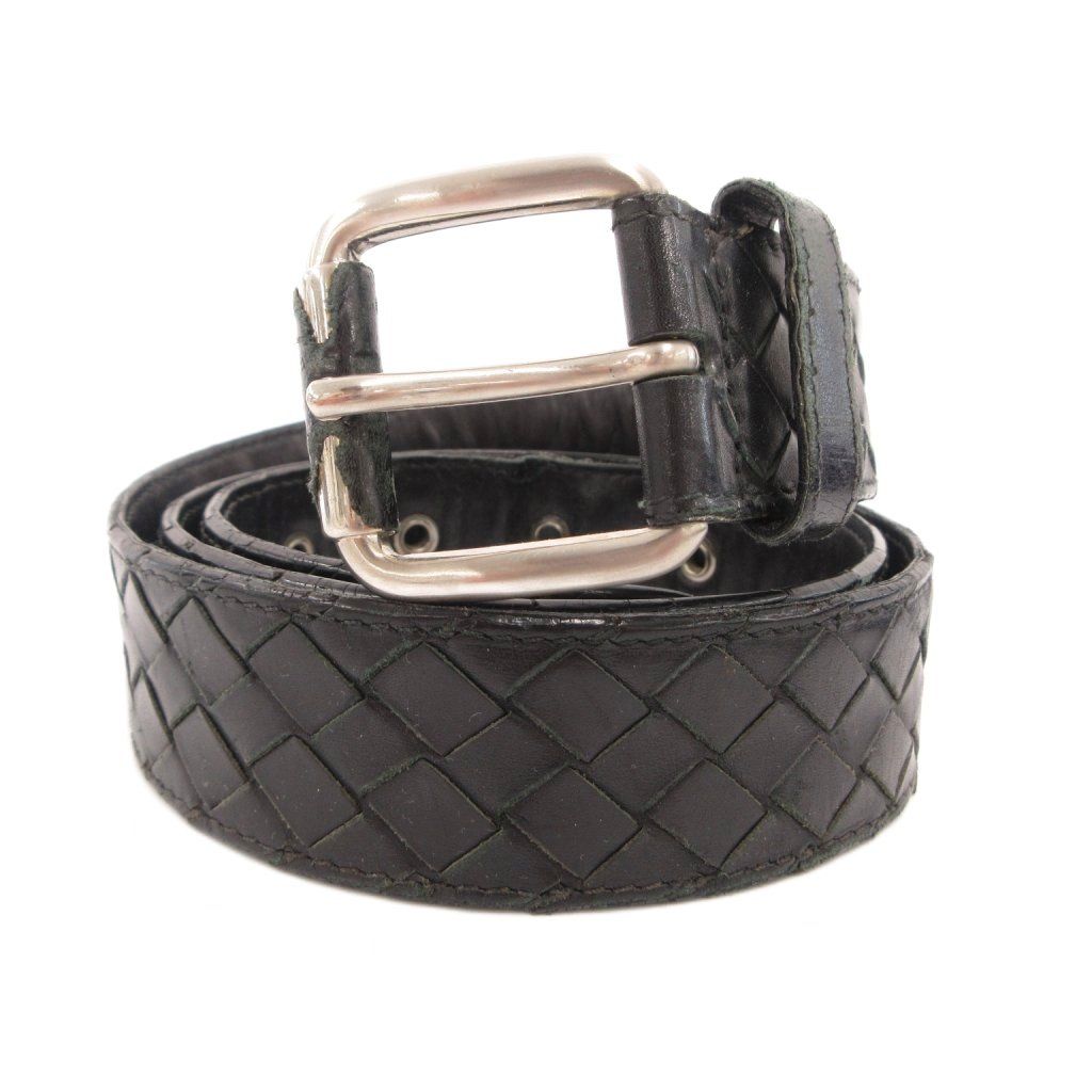 新品 Bottega Veneta レザー メッシュベルト ボッテガヴェネタ BOTTEGA