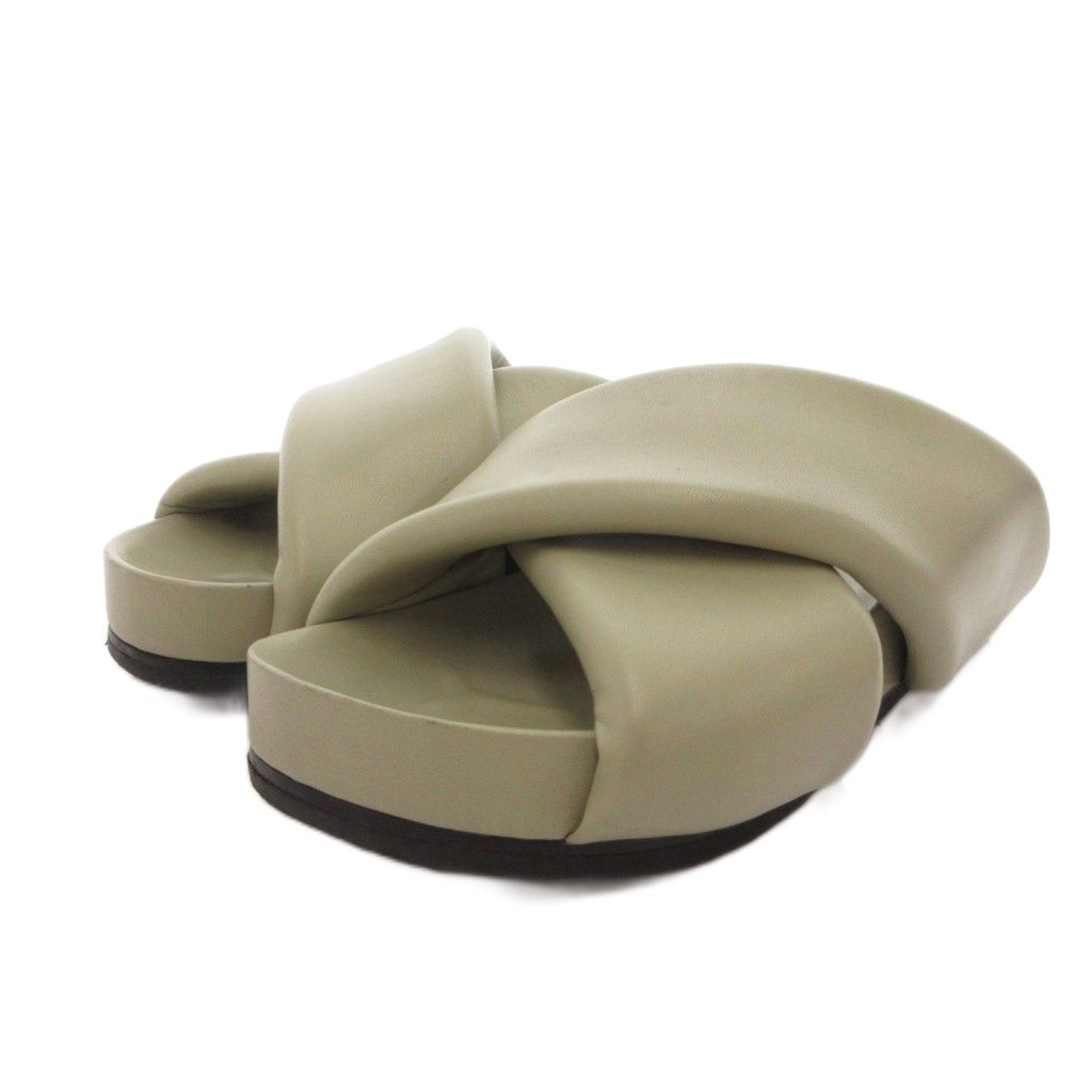 ジルサンダー JIL SANDER サンダル シューズ 厚底 カーキ /FF ■IBO100