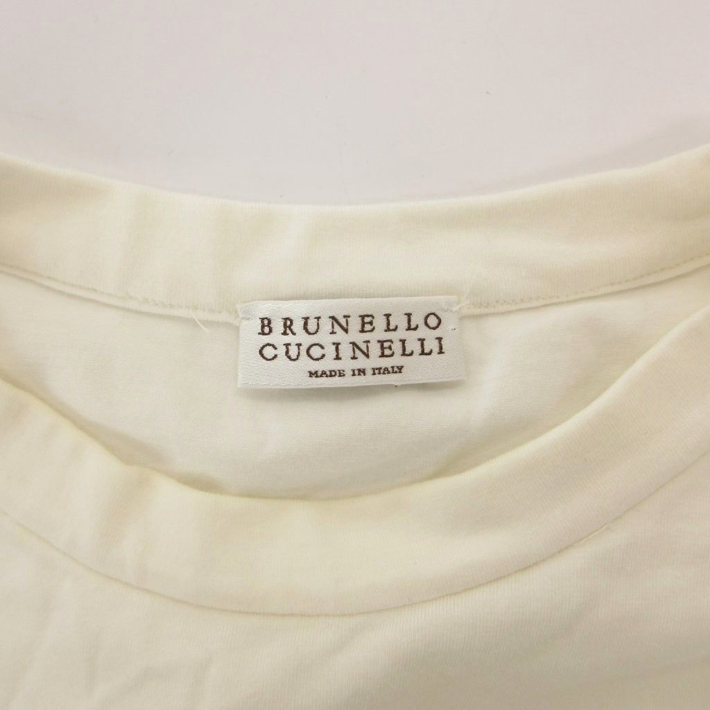 ブルネロクチネリ　ロンT カットソー　コットン　白　ホワイト　XS ブルネロクチネリ BRUNELLO CUCINELLI Tシャツ M シルク混 白 ホワイト