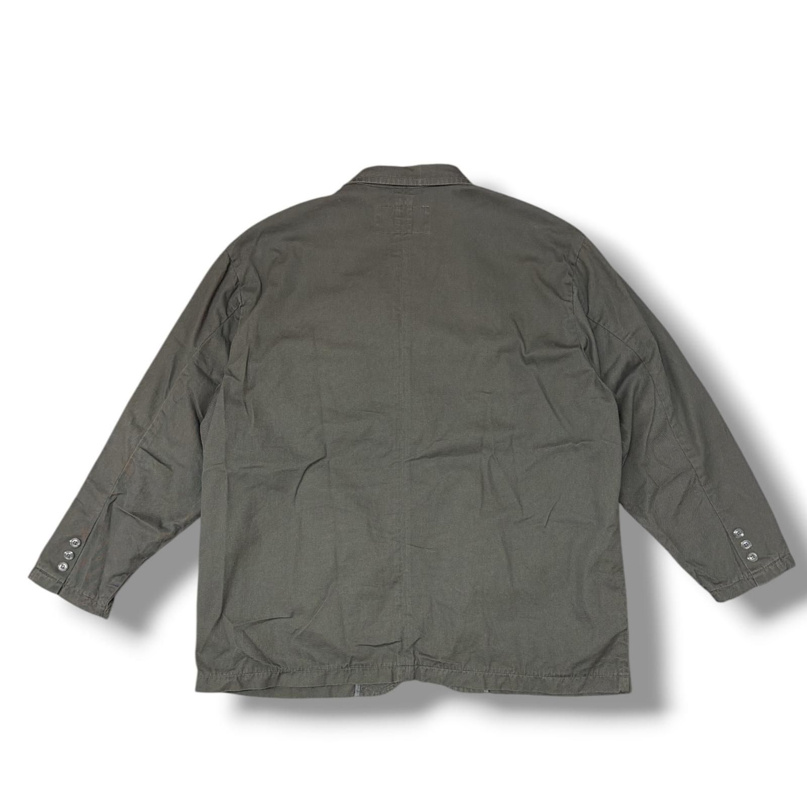 参考上代41800円 Hombre Nino CHINO 3B JACKET チノ3Bジャケット オーバーサイズ ワークシャツ オンブレニーニョ HN0231-JK0003 チャコール M （19747M） 参考上代41800円 Hombre Nino CHINO 3B JACKET チノ3Bジャケット