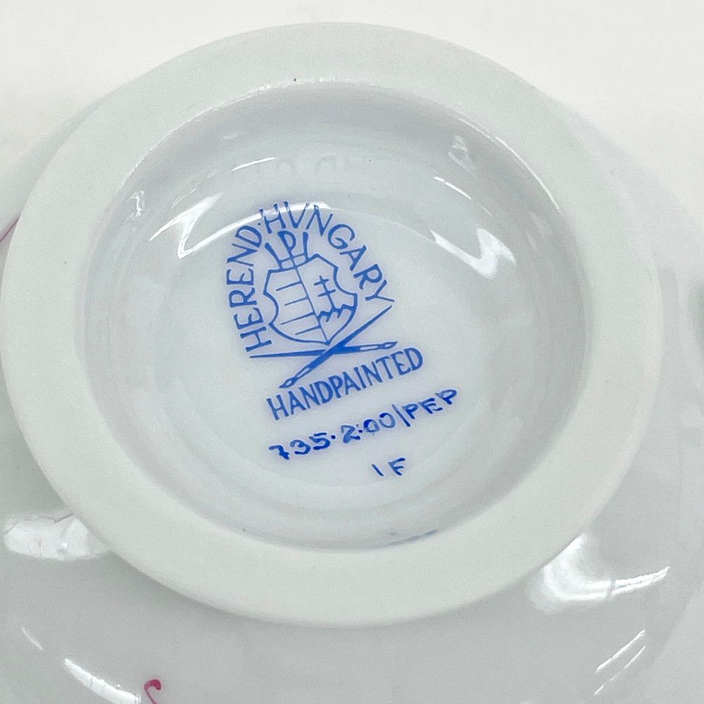 ヘレンド HEREND ティーカップ 2客セット パセリ・ピンク PEP - メルカリ