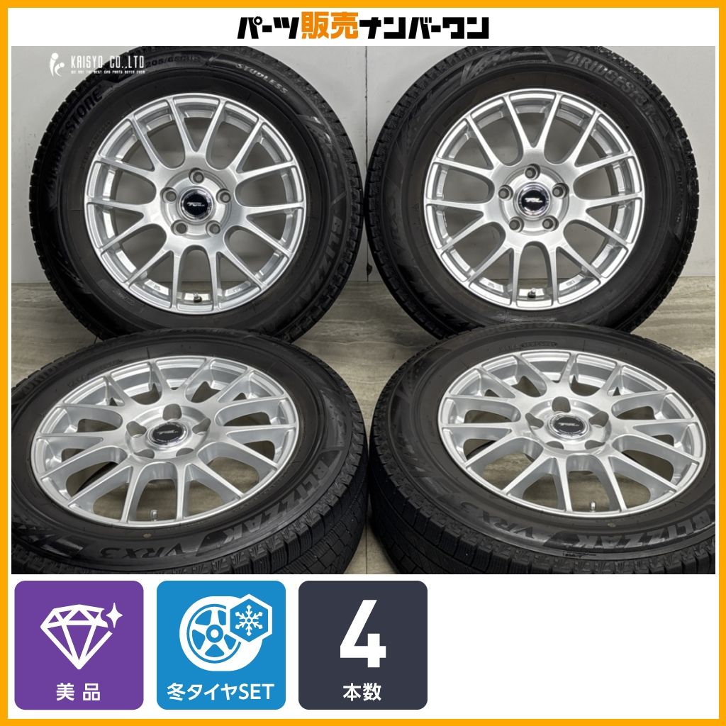 【美品】トップラン 16in 6.5J +48 PCD114.3 ブリヂストン ブリザック VRX3 205/65R16 ノア ヴォクシー ステップワゴン アクセラ 即納可能
