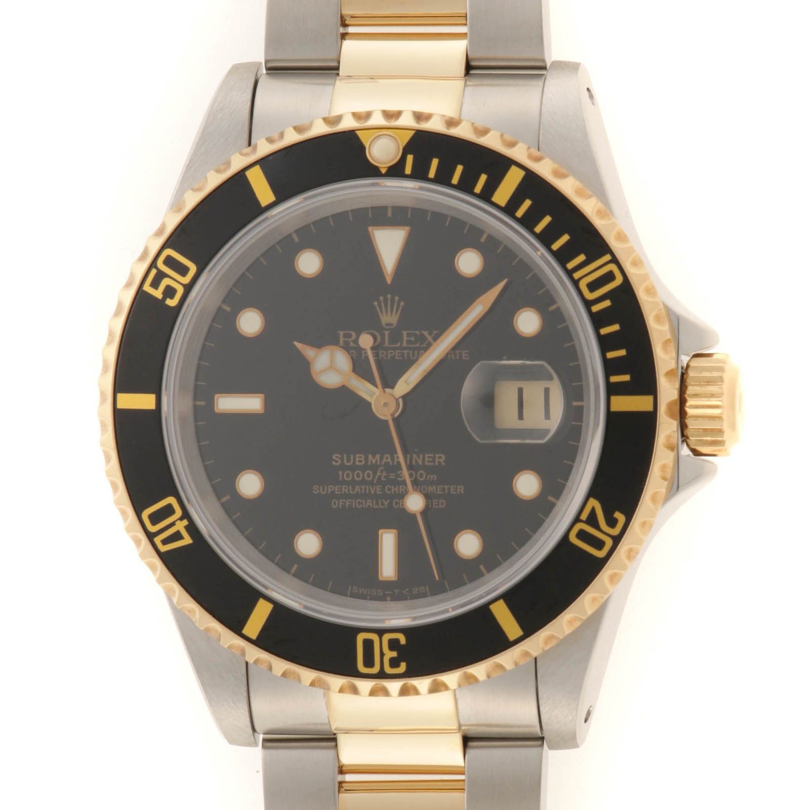 ROLEX ロレックス サブマリーナ 16613 腕時計 ステンレススチール/K18イエローゴールド K18YG ブラック メンズ【中古】431