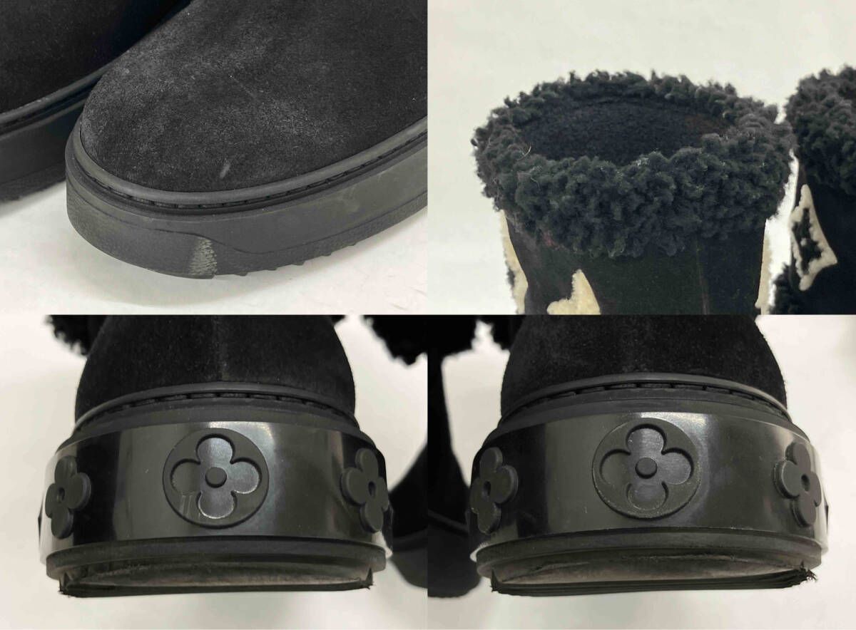 LOUIS VUITTON ルイヴィトン スノードロップ スエード ムートン ブーツ