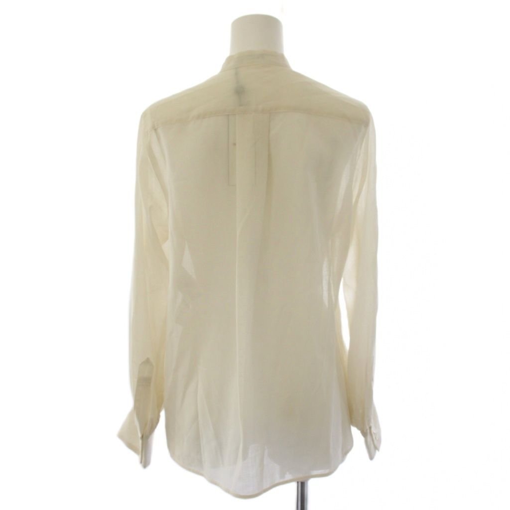 ベイジ BEIGE 24AW MOYE フリルブラウス シャツ 長袖 2 アイボリー