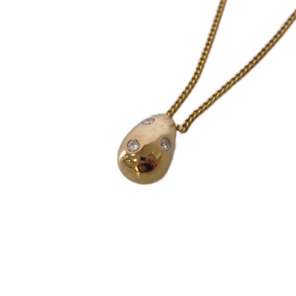VENDOME AOYAMA ヴァンドーム青山 ドロップネックレス ペンダント ダイヤモンド K18 イエローゴールド /KH