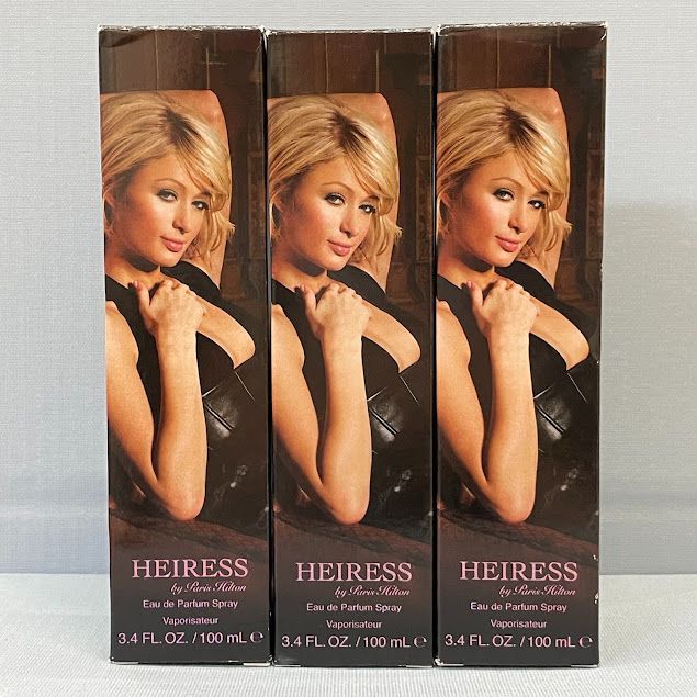 【M 346-7】Paris Hilton (パリス・ヒルトン)　HEIRESS　エアレス　オードパルファン　100ml　3点セット