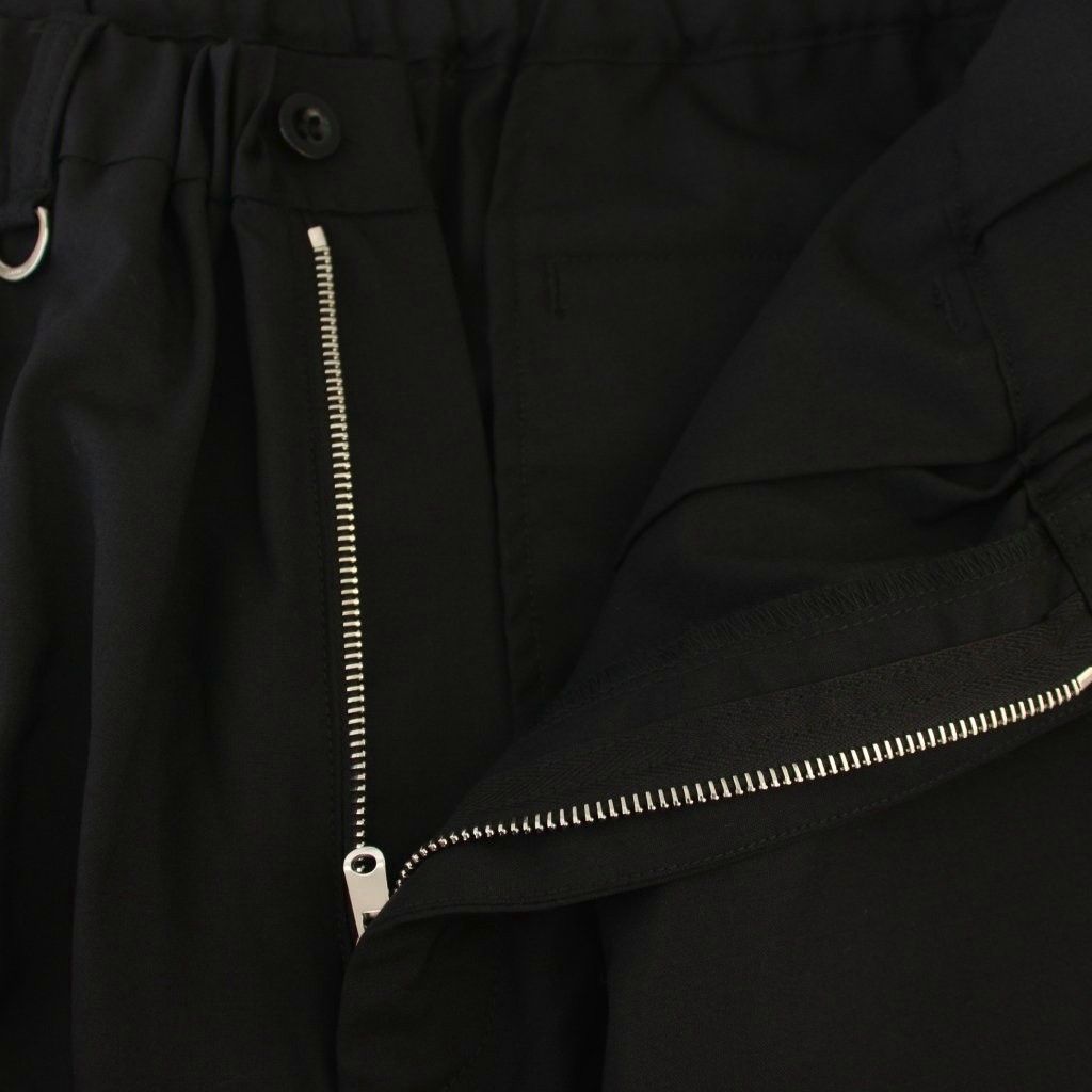 ソフネット SOPHNET. TAPERED BOLD PANTS イージパンツ ジップフライ ウール L 黒 250007 /BM ソフネット SOPHNET. TAPERED BOLD PANTS イージパンツ ジップフライ ウール L 黒 250007 /BM