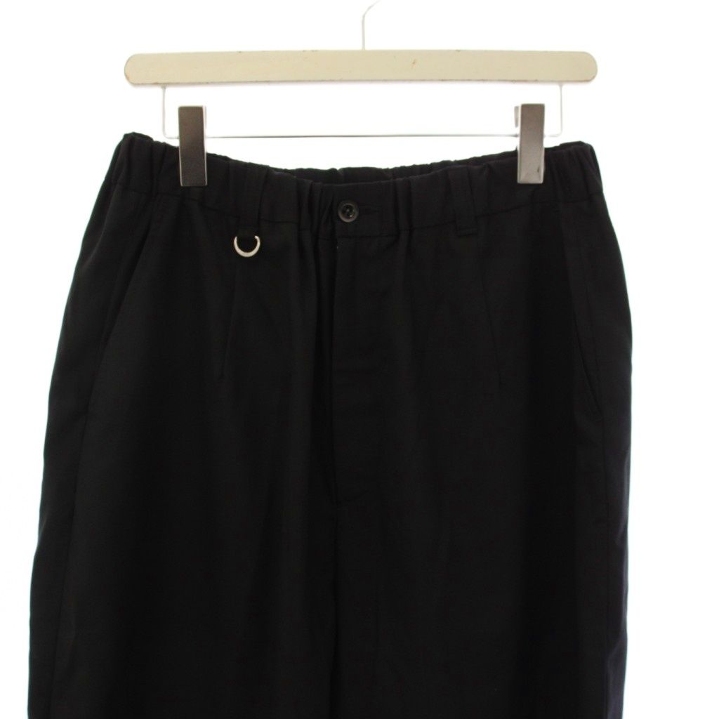 ソフネット SOPHNET. TAPERED BOLD PANTS イージパンツ ジップフライ ウール L 黒 250007 /BM ソフネット SOPHNET. TAPERED BOLD PANTS イージパンツ ジップフライ ウール L 黒 250007 /BM