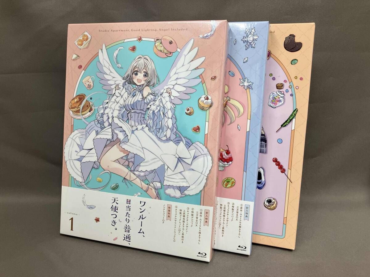 【※※※】[全3巻セット]ワンルｰム､日当たり普通､天使つき｡ Vol.1~3(Blu-ray Disc)