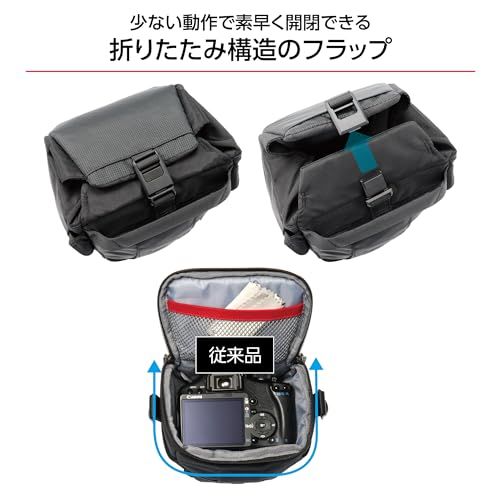 ハクバ HAKUBA カメラバッグ プラスシェル トレック04 ズームバッグS AZ AMZSP-TR04ZBS ショルダーバッグ トップローディング 軽量 レインカバー付 ウエストバッグ 4977187001488pms
