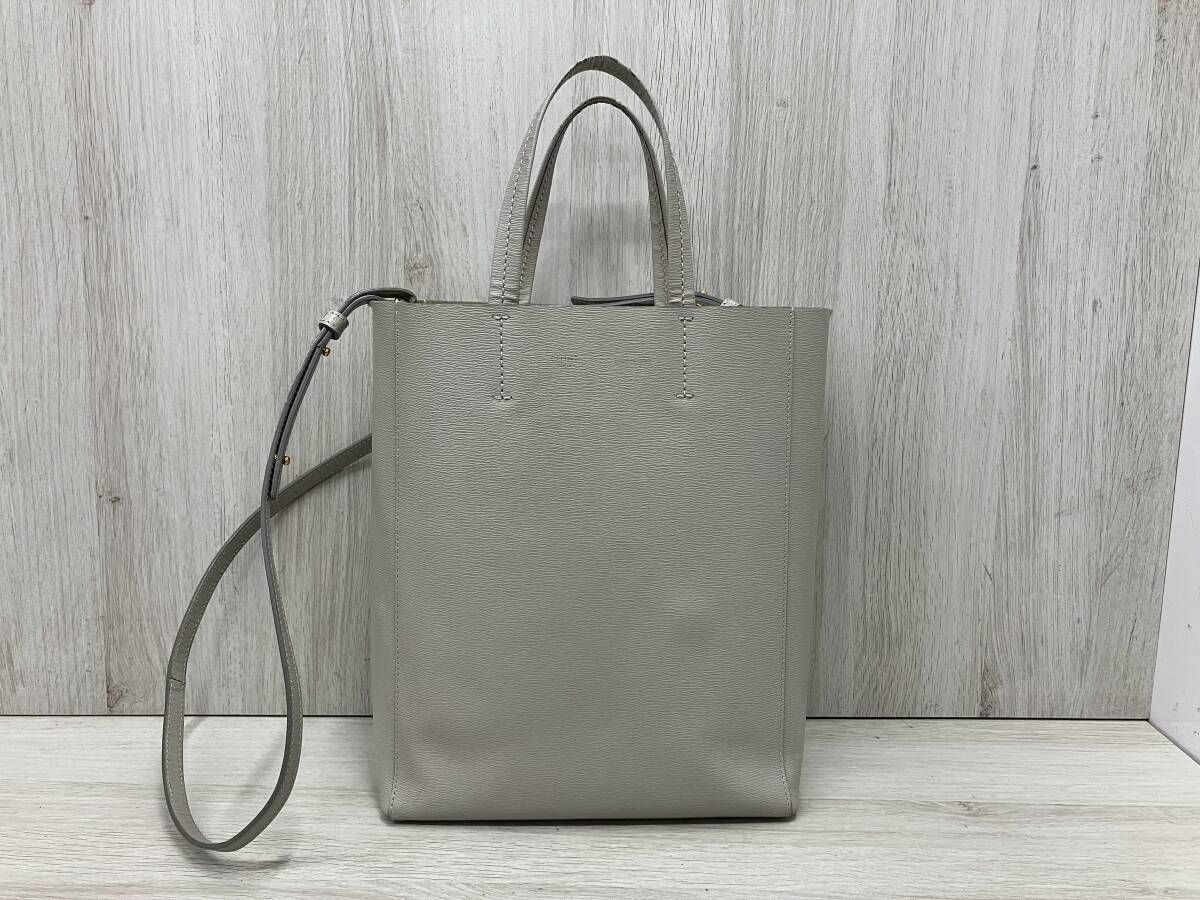 セリーヌ　CELINE バーティカル　カバ　スモール　2wayバッグ グレー　SCU-4157 保存袋付 31,392円